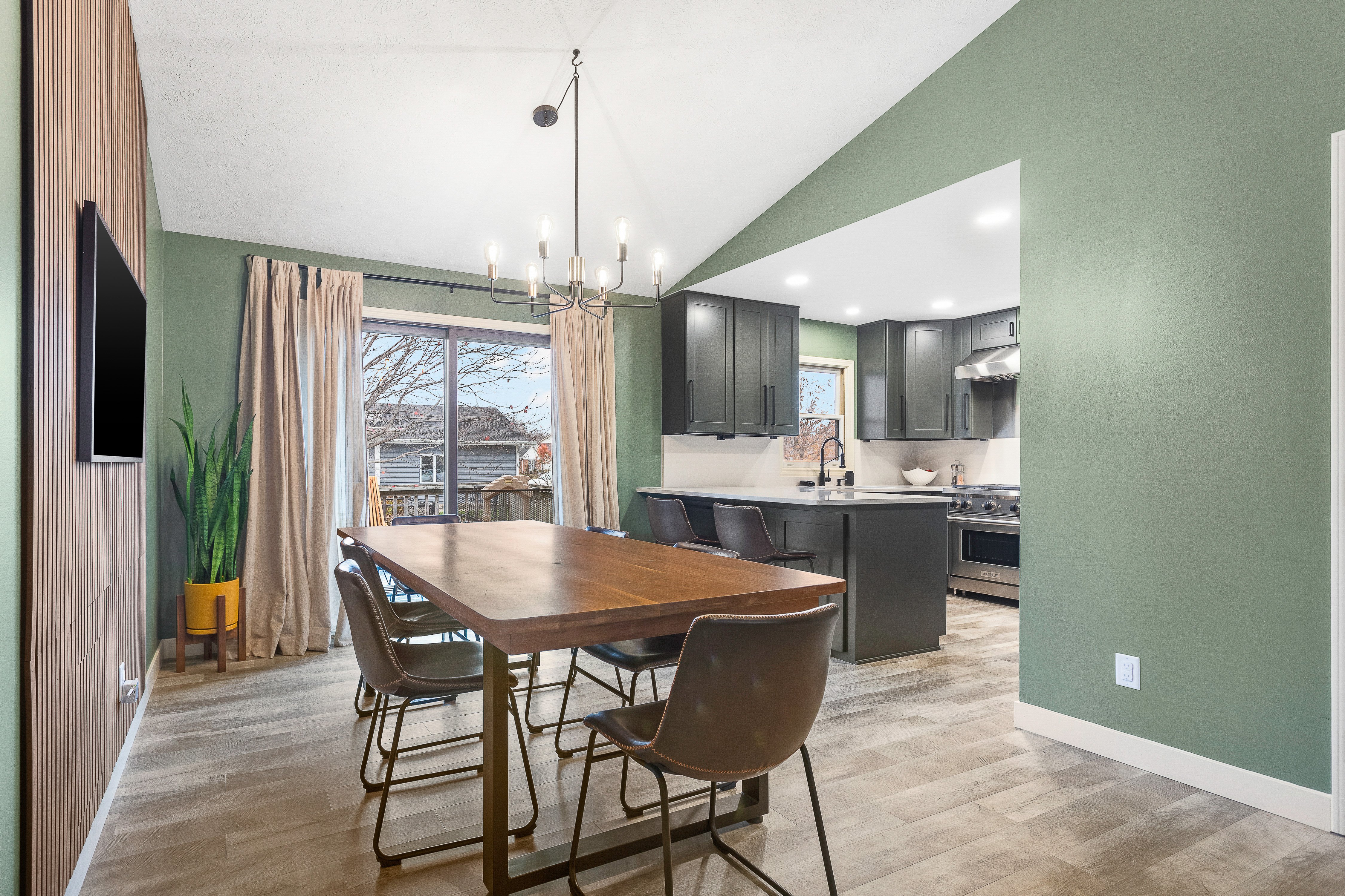 finished remodel of dining room and kitchen grand rapids michigan