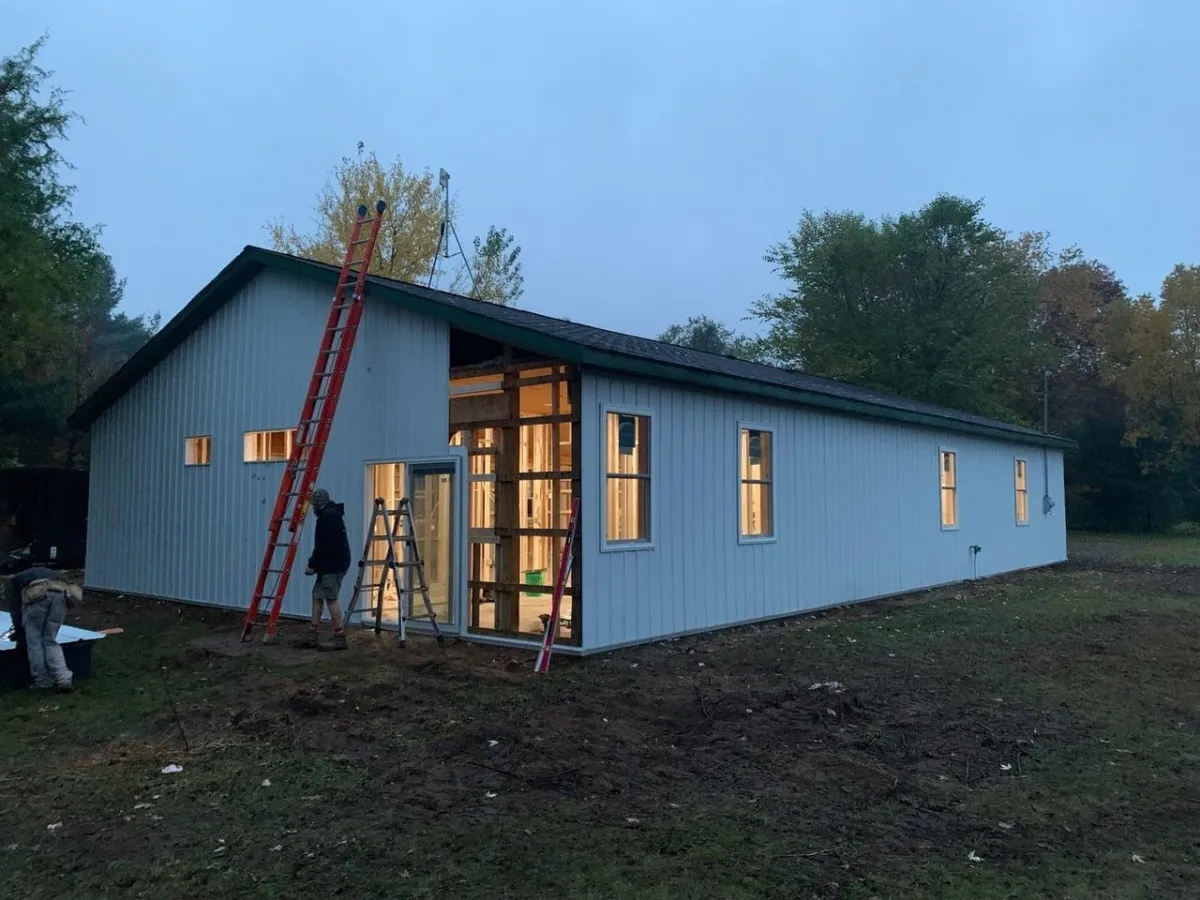Barndo exterior siding installation in grand rapids