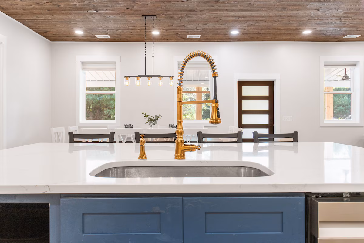 Kitchen sink and island bar installed by TPC