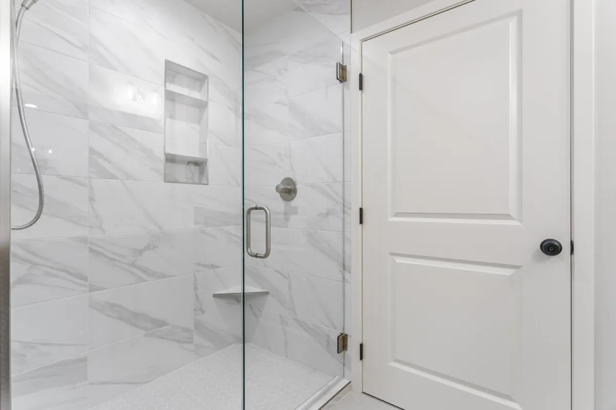 glass shower bathroom