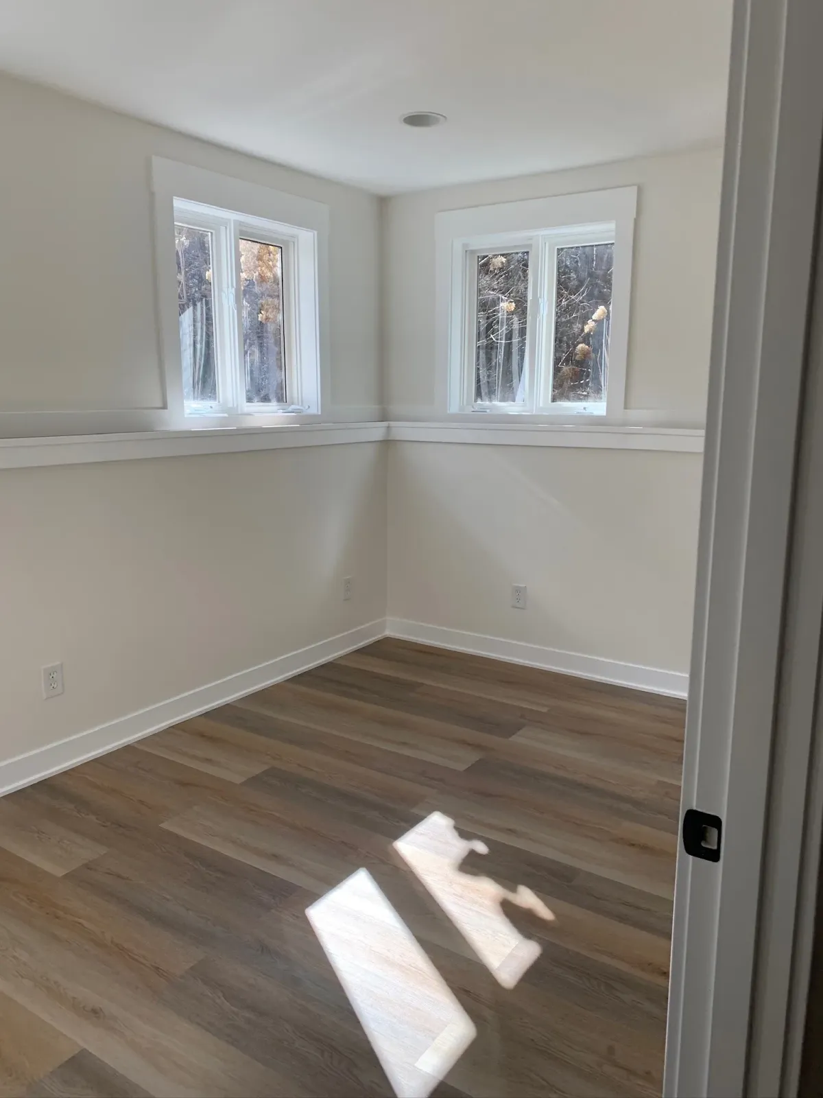 bedroom in basement remodeling project
