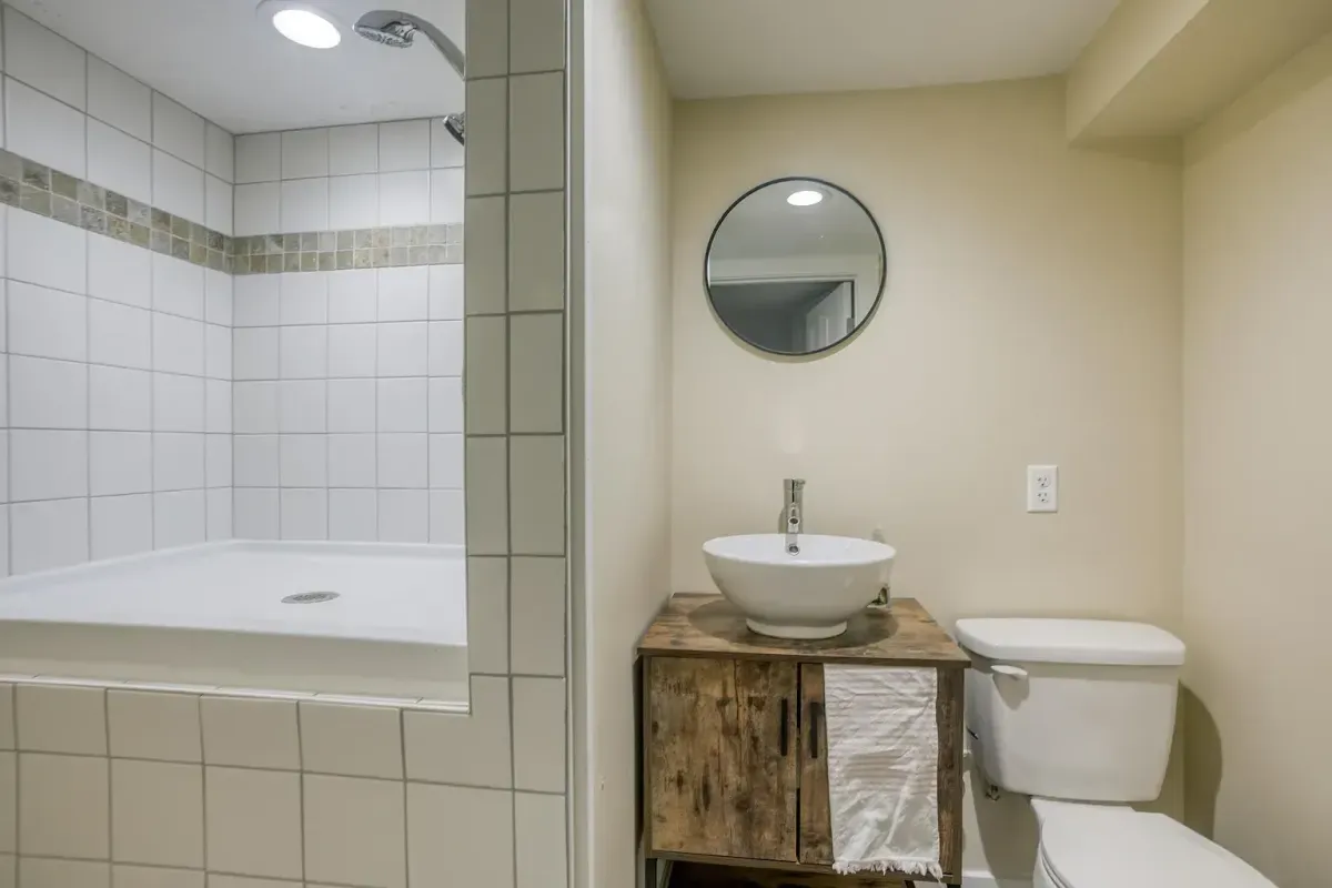 completely redone bathroom in wyoming, mi