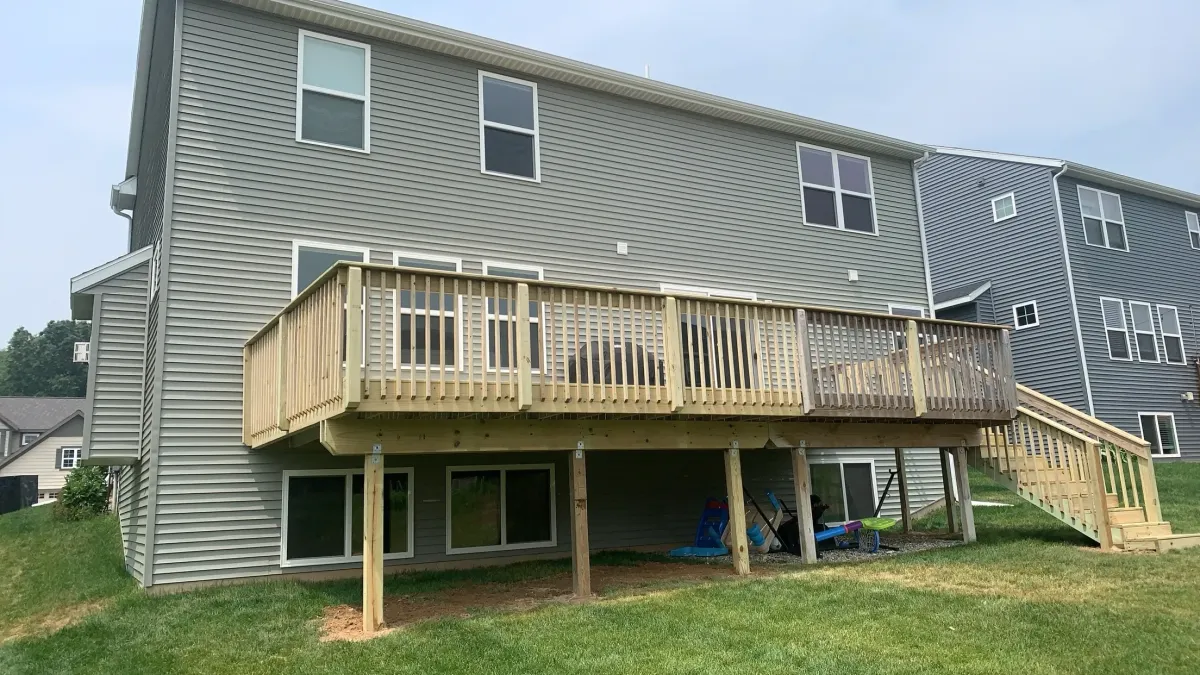 Wooden deck built by TPC construction in Grand Rapids, MI