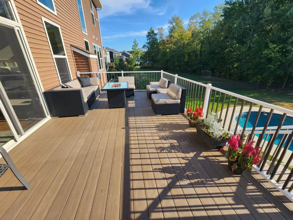 furnished deck built by TPC construction in Grand Rapids, MI