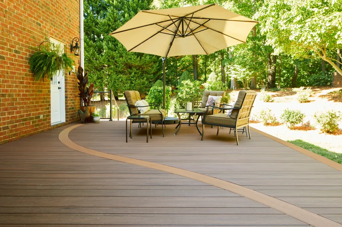 Beauty Azek Vintage Mahogony Cypress Timbertech Deck