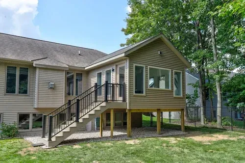 four-season addition exterior from backyard in Grand Rapids, MI