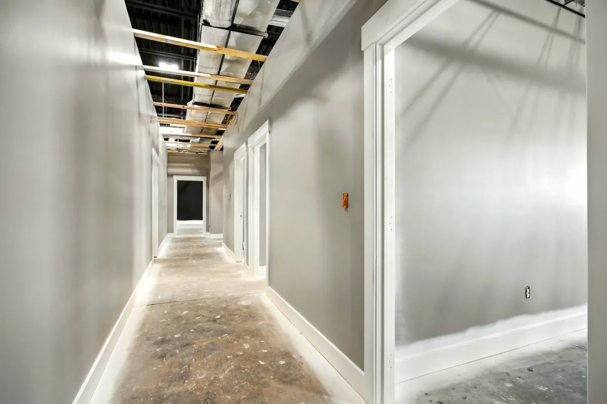 commercial office space remodel in progress