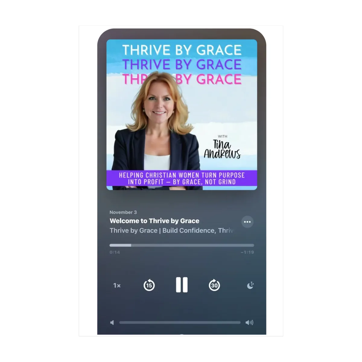 Thrive by Grace podcast for faith-driven women in business