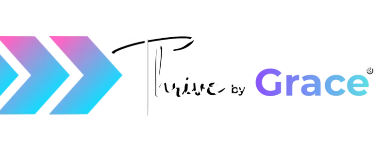 Thrive by Grace White Logo