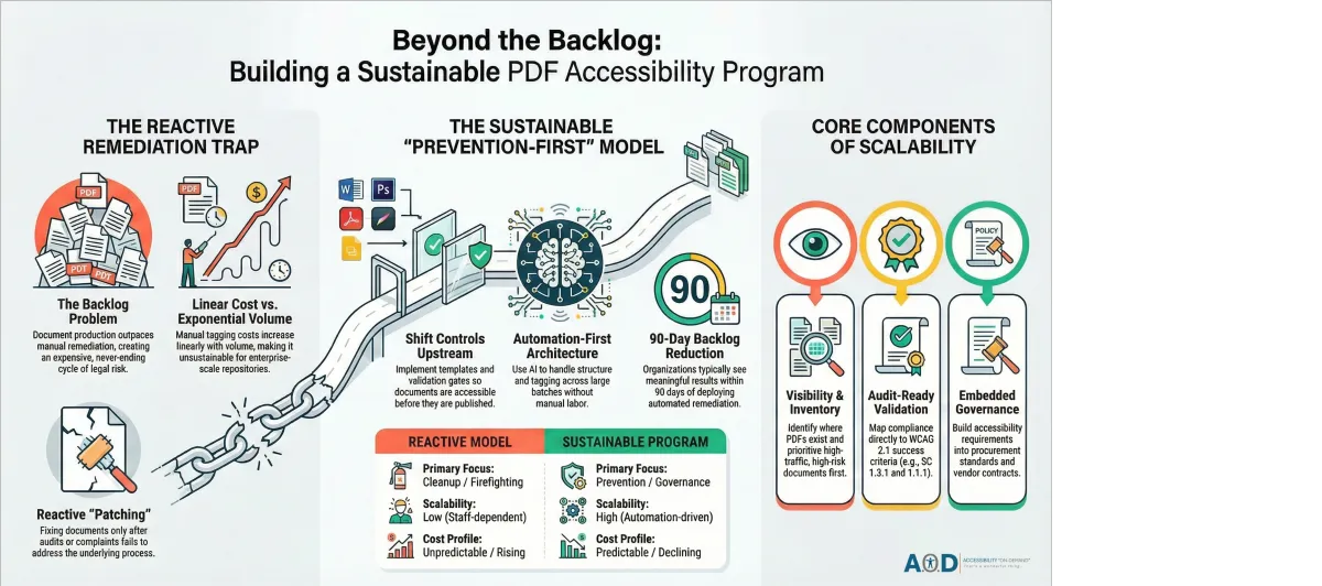 Stop Remediating PDFs. Build a Sustainable PDF Accessibility Program Instead. | AoD™