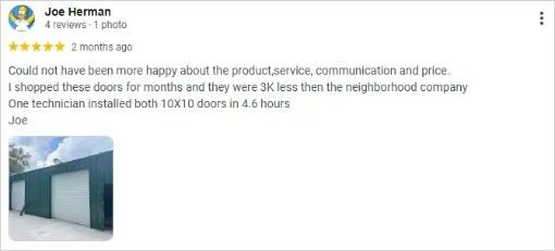 garage door company near me