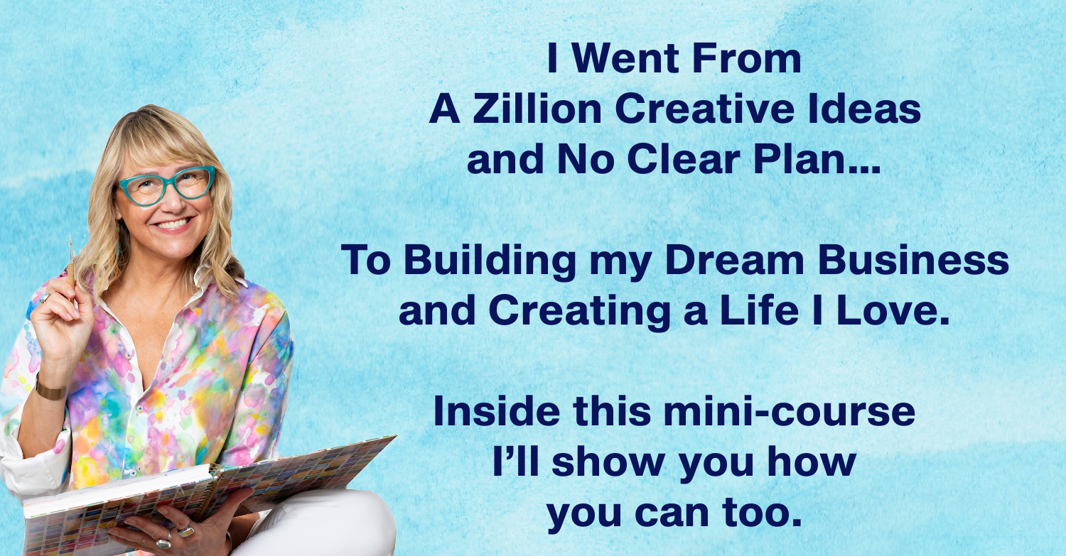 I turned my creative passions into a full-time, mortgage-paying career I love. Inside this mini-course I'll show you how you can too.