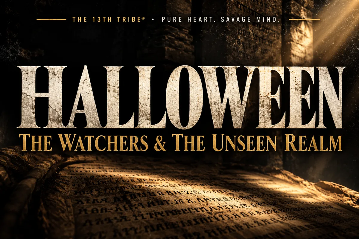 Halloween and the Watchers: an ancient manuscript and dramatic light evoke the spiritual world explored in the Book of Enoch.