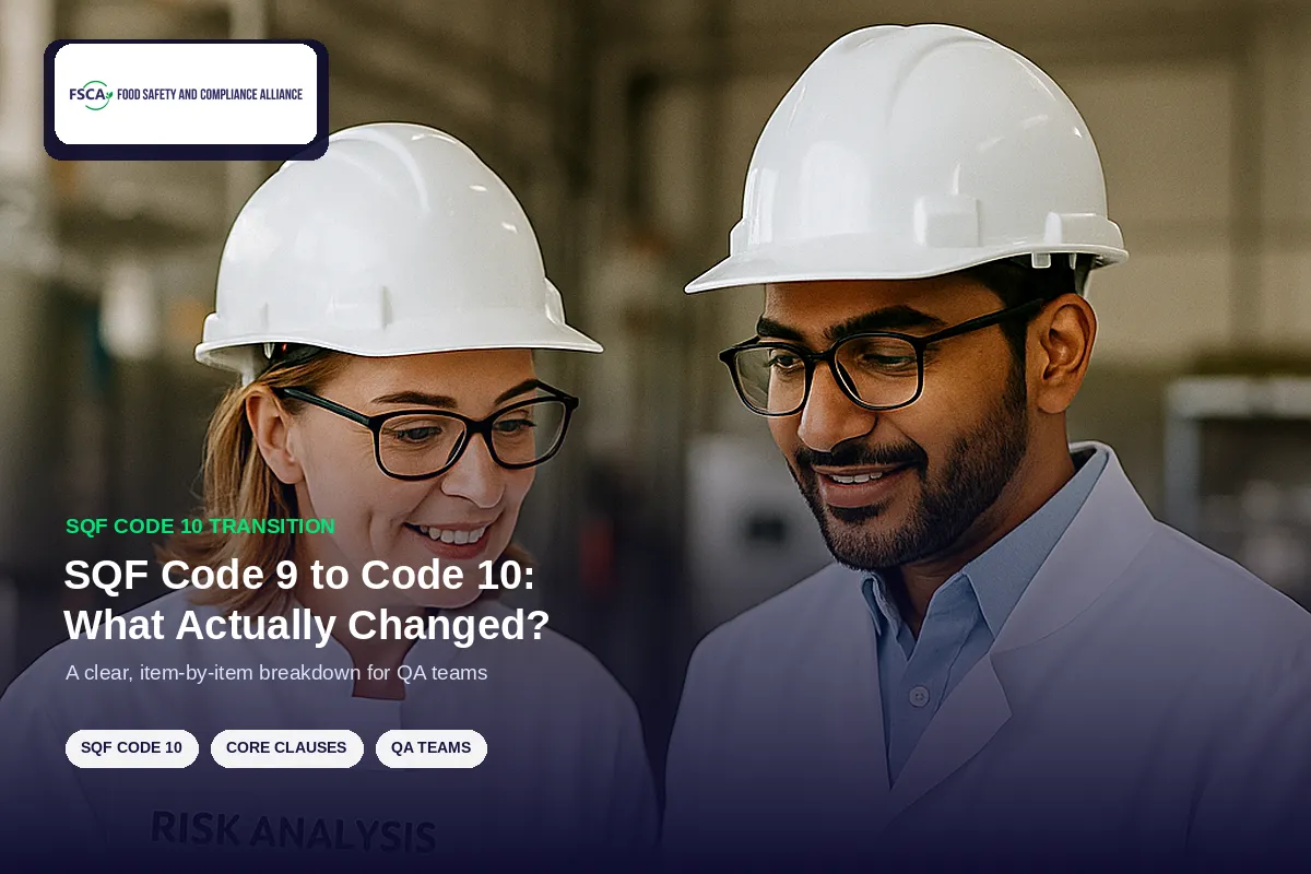 SQF Code 9 to Code 10: What Actually Changed?