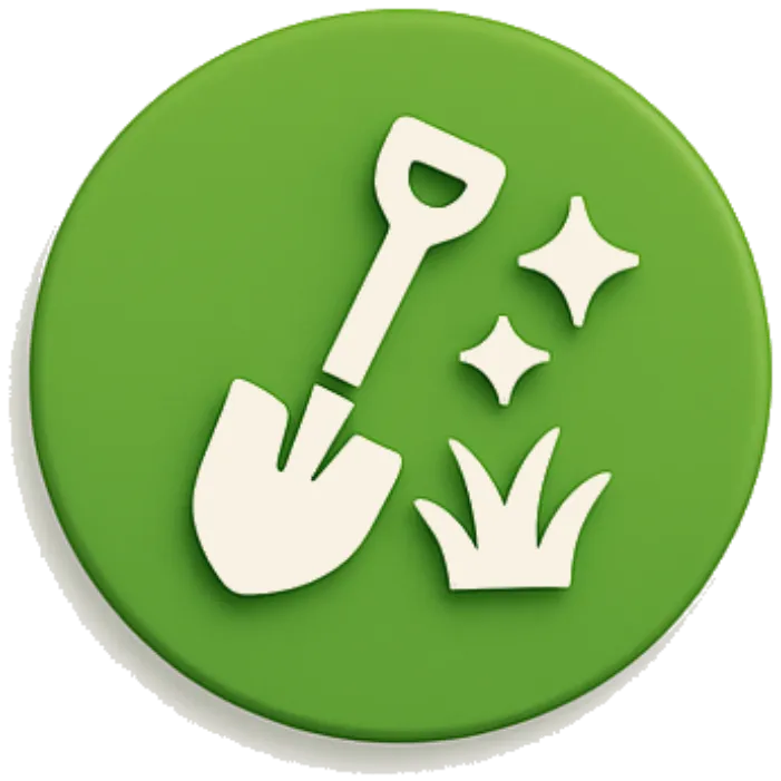 One-Time / Initial Yard Cleanup Icon