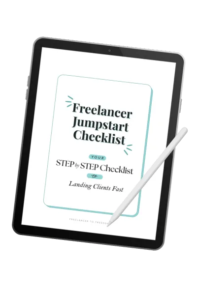 freelance business checklist PDF, freelancer startup worksheet