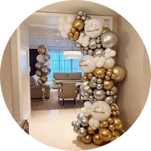 Colorful balloon arch and garland for kids birthday party in Orlando