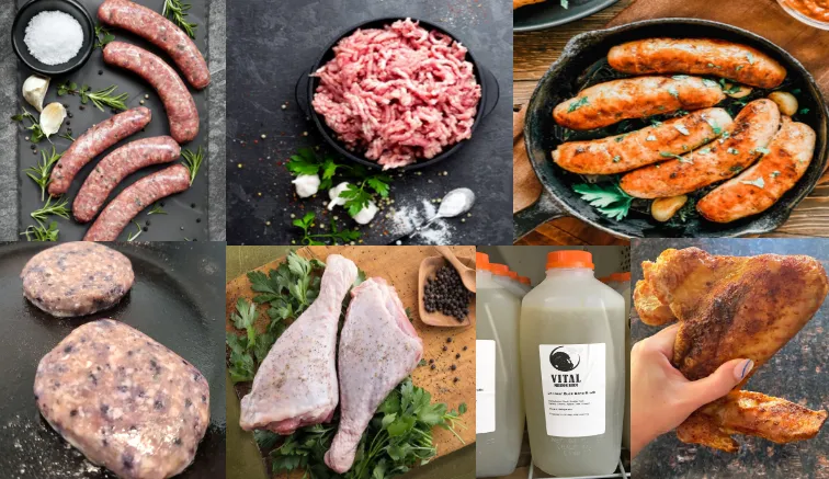 family enjoying fresh farm food from local pasture-raised farm