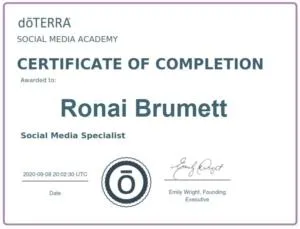 Doterra Certification