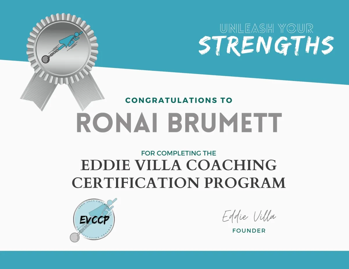 Eddie Villa Certification