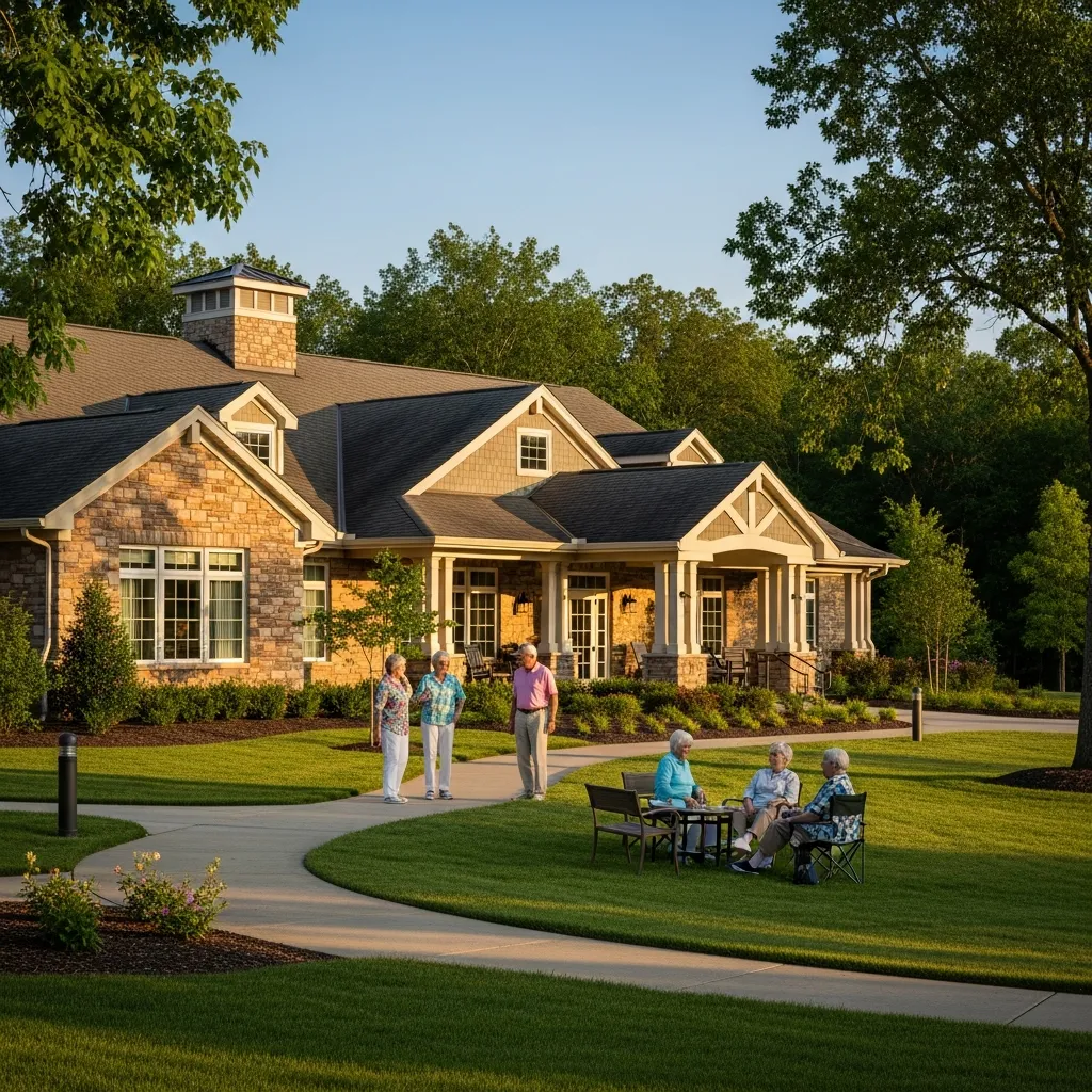Visual graphic or photo depicting 55+ community lifestyle vs all-age suburbs