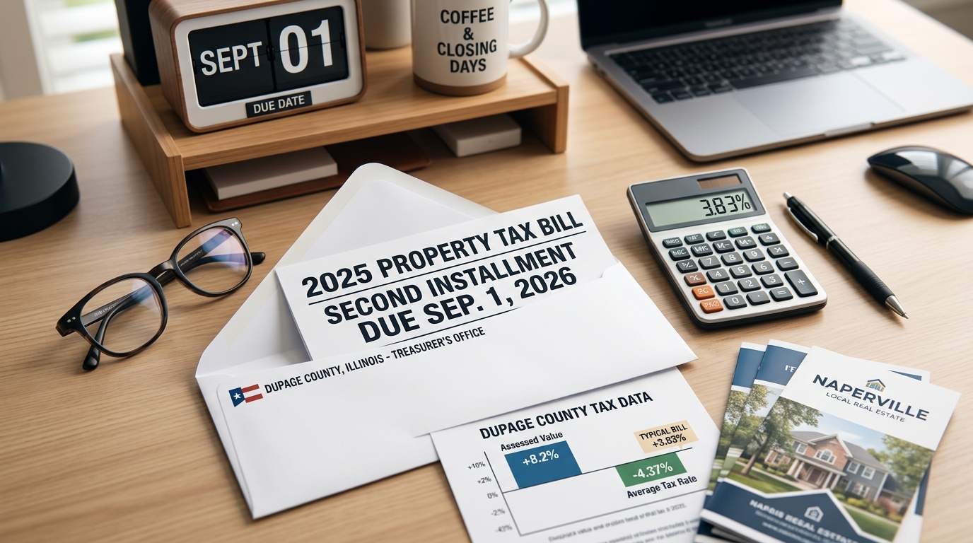 DuPage County Property Taxes Are Due September 1: What Naperville Sellers Need to Know