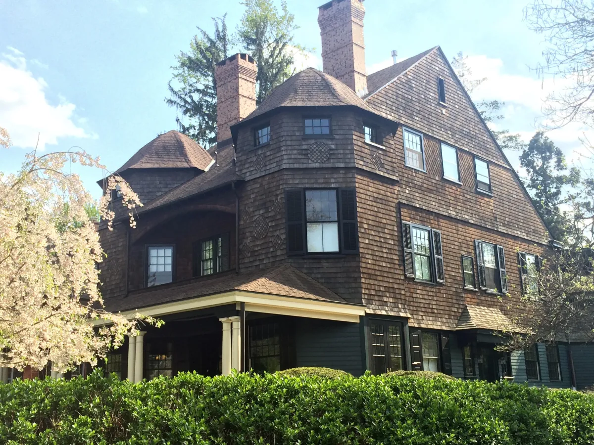 House with a wood siding