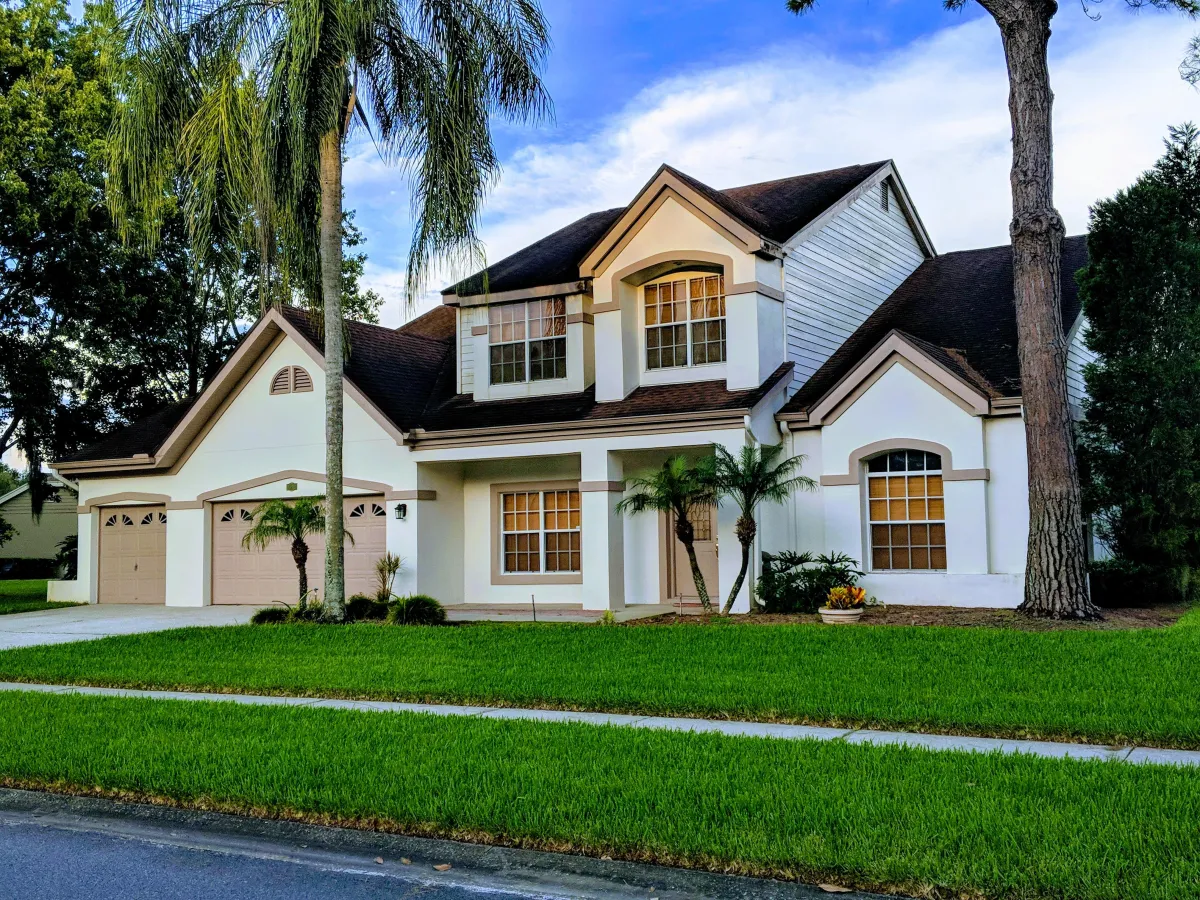 White stucco house