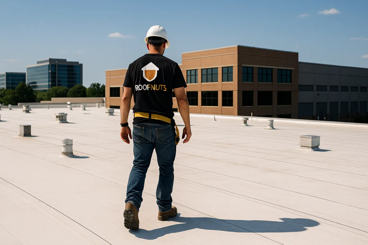 Colorado commercial flat roofing installation on warehouse