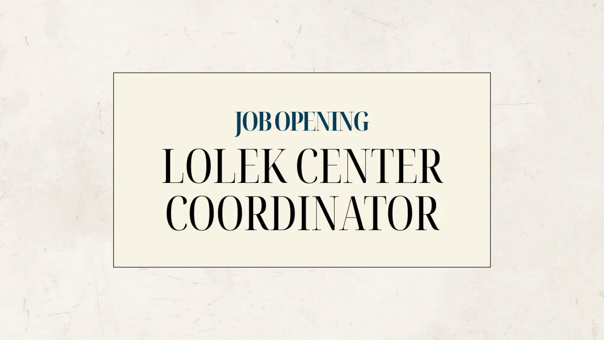 Employment Opportunity - Lolek Center Coordinator