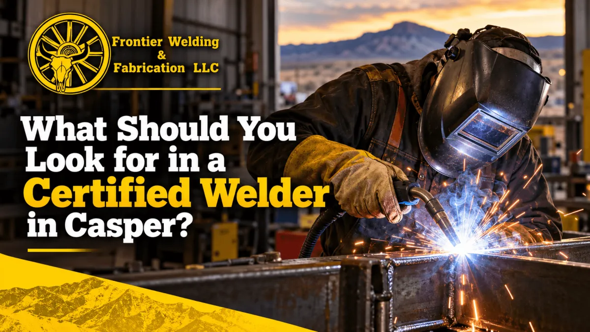Certified Welder in Casper, WY: What to Check First