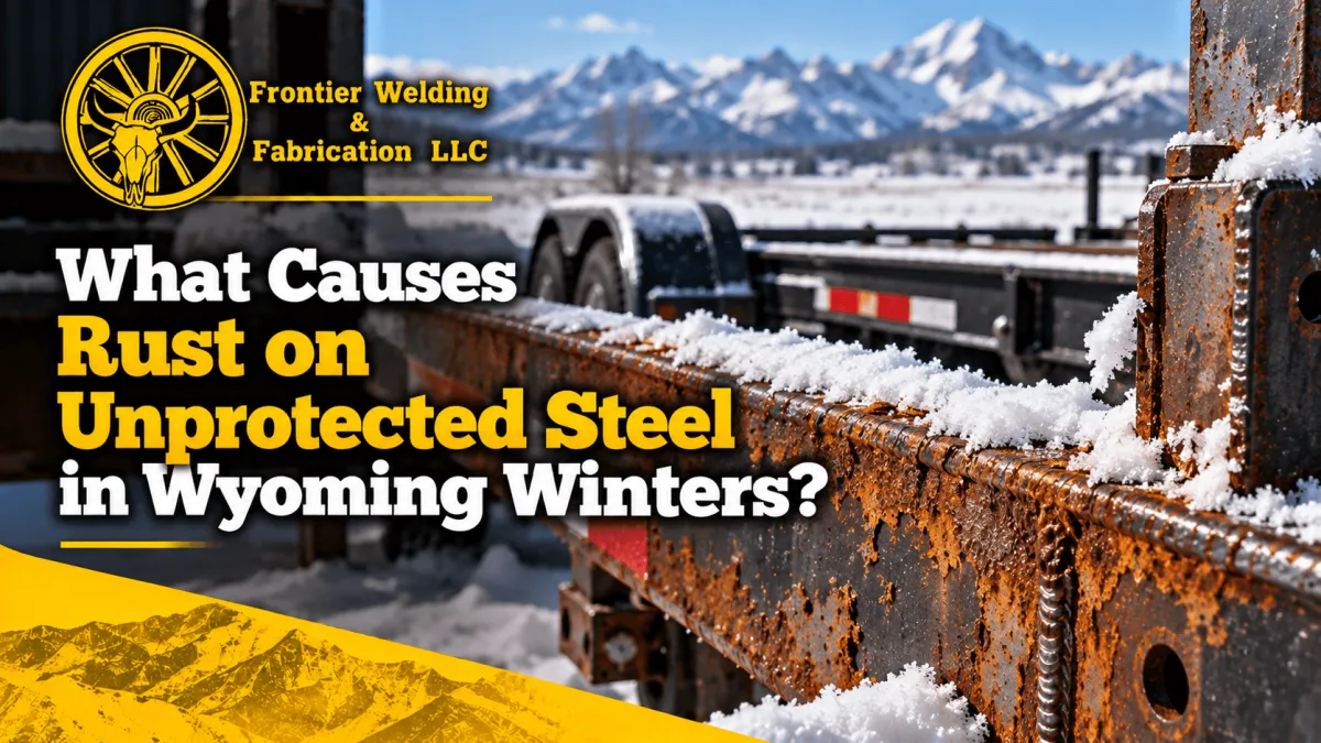 What Causes Rust on Unprotected Steel in Wyoming Winters?