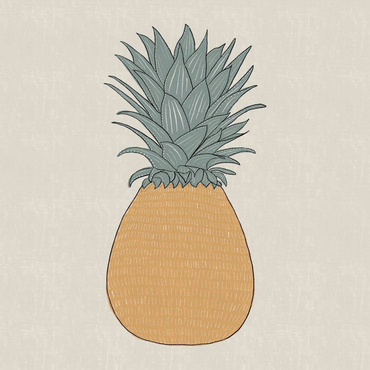 Hand-drawn Pineapple