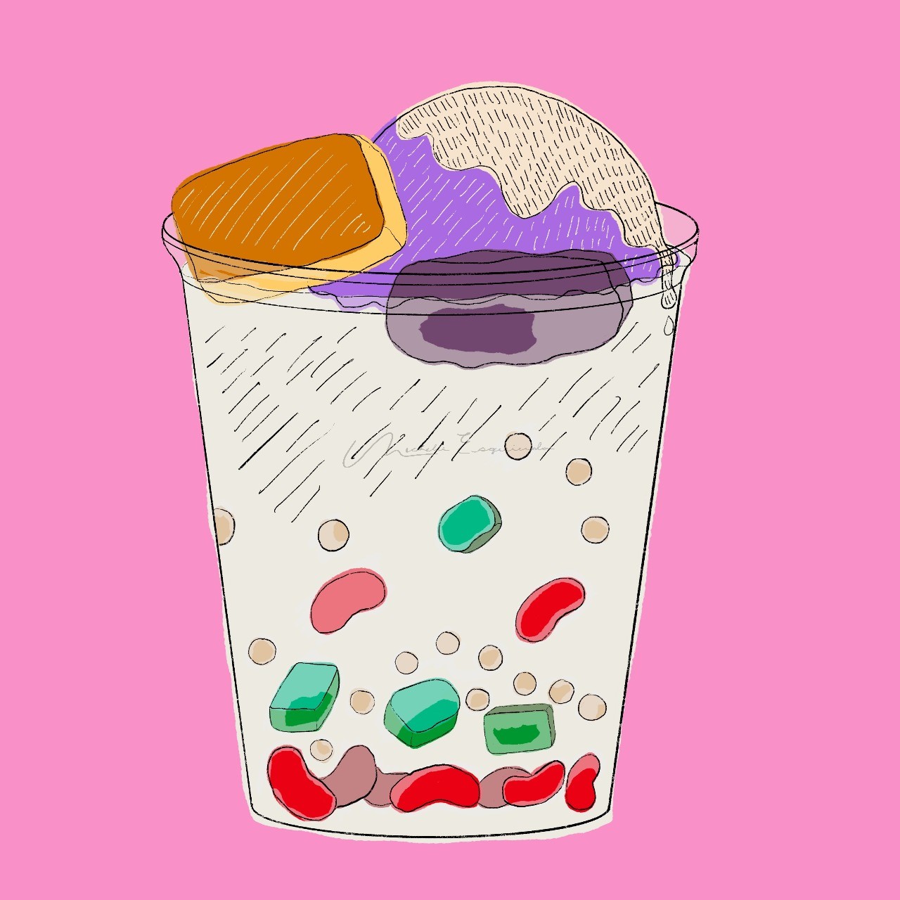 Filipino dessert called Halo Halo