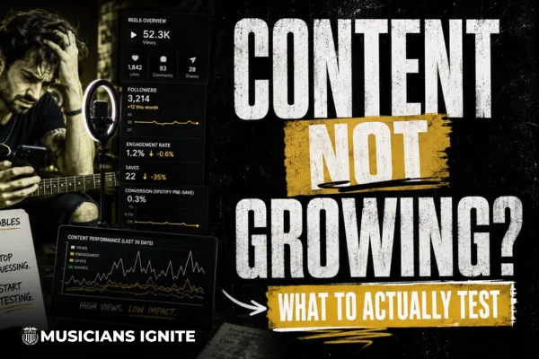 Why Your Music Content Isn't Growing on Social Media (And What to Actually Test)