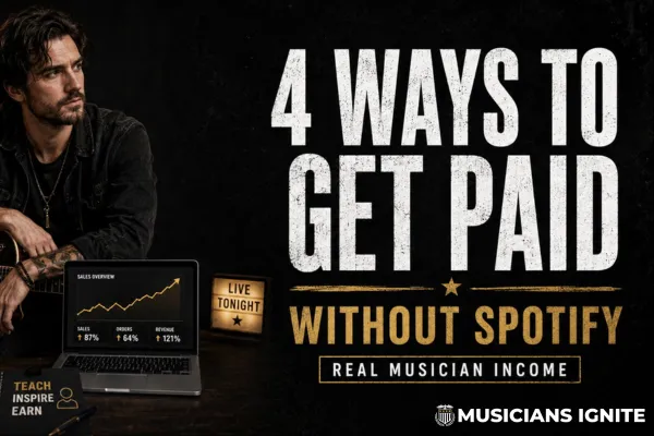 4 Ways Musicians Can Make Real Money From Their Skills (Without Relying on Spotify)
