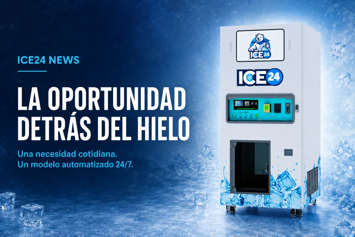 Máquinas expendedoras de hielo: la oportunidad detrás de una necesidad cotidiana