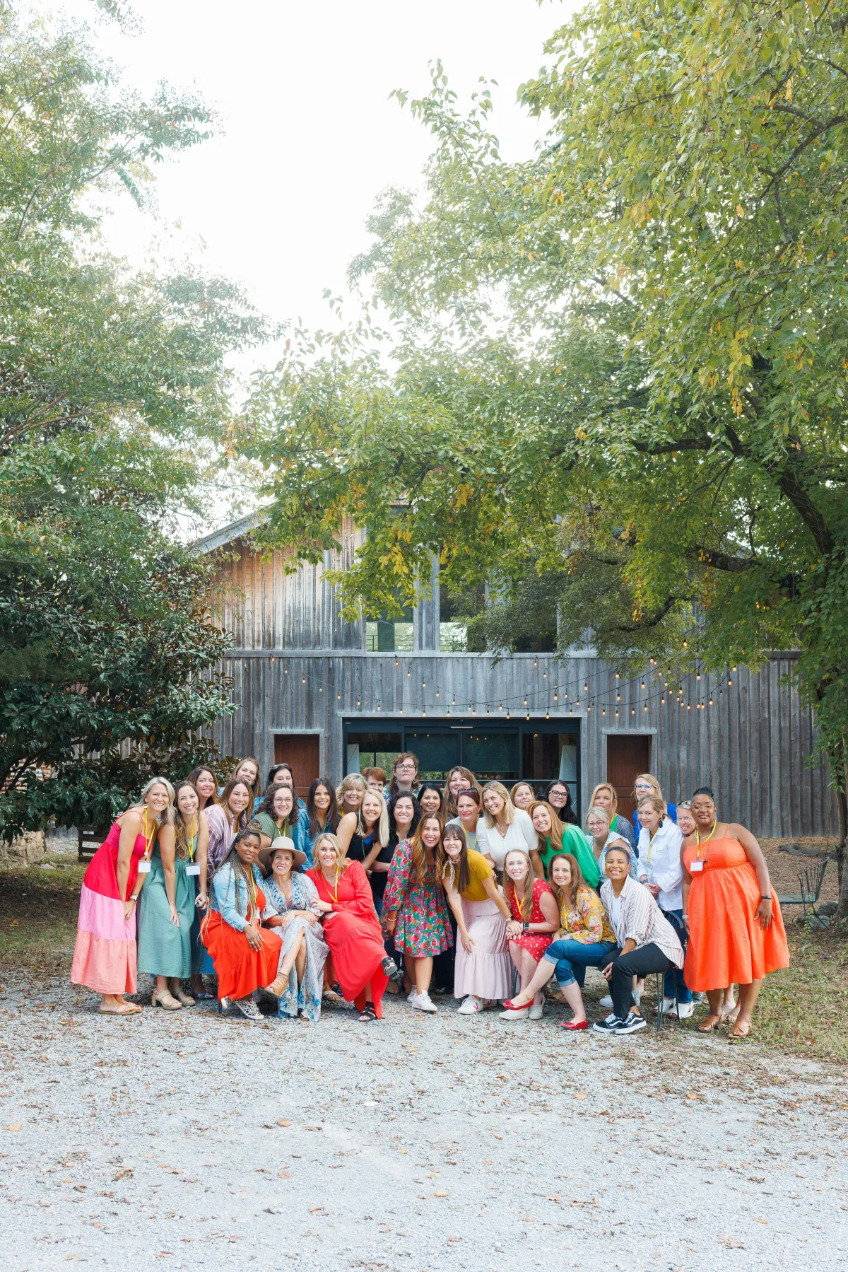 women at live business event