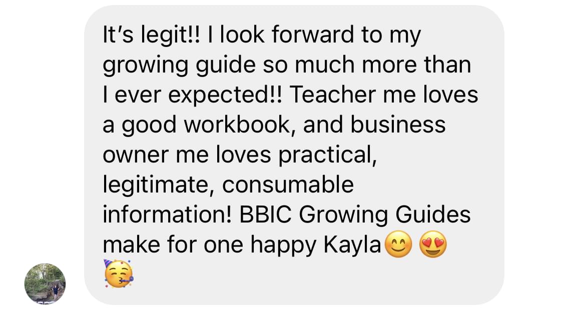 Testimonial for the Blooming Business Inner Circle
