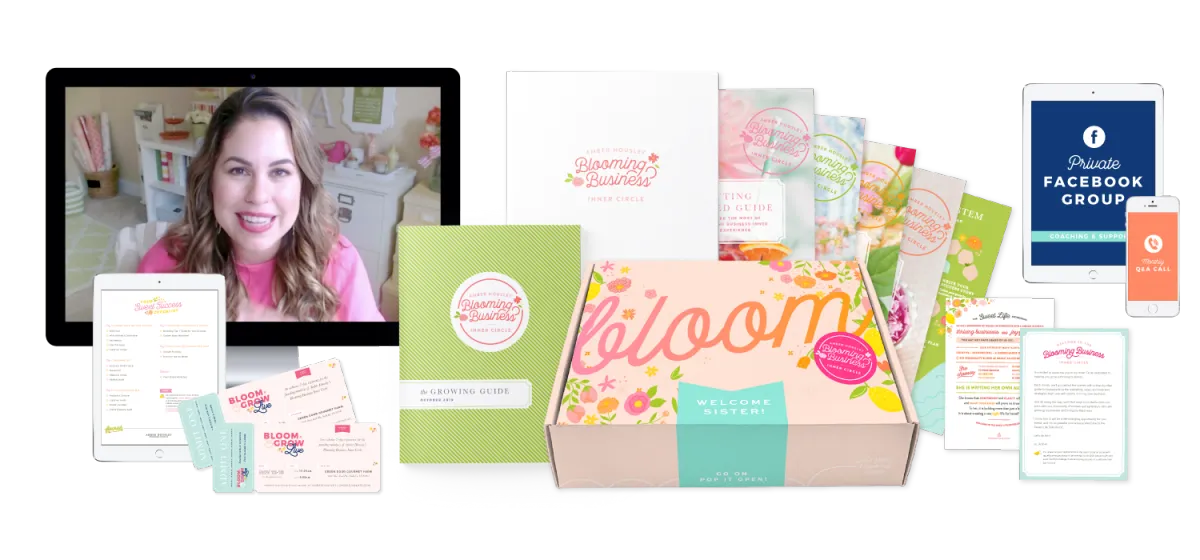 Everything that's included in the Blooming Business Inner Circle