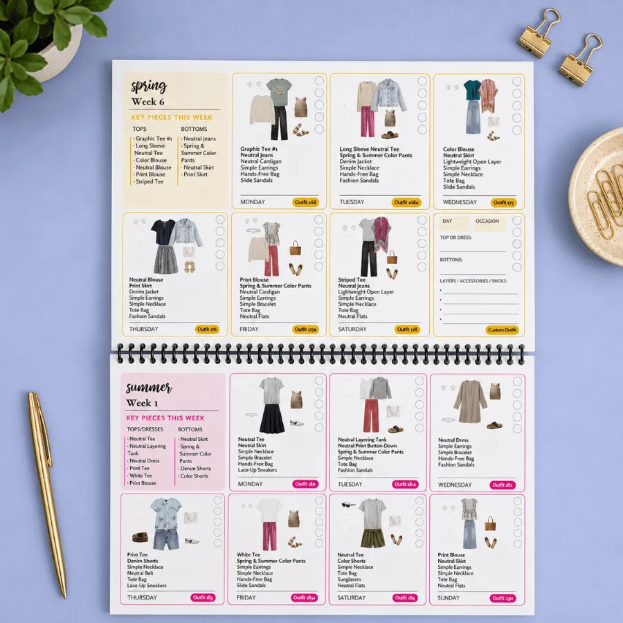 Women's Essentials What-to-Wear Outfit Calendar, 6th Edition — wardrobe checklist