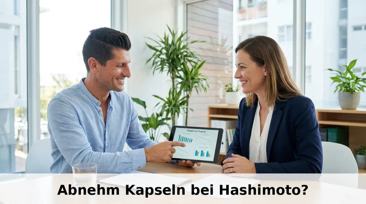 Abnehmcoach Frank im Beratungsgespräch über abnehm kapseln bei Hashimoto