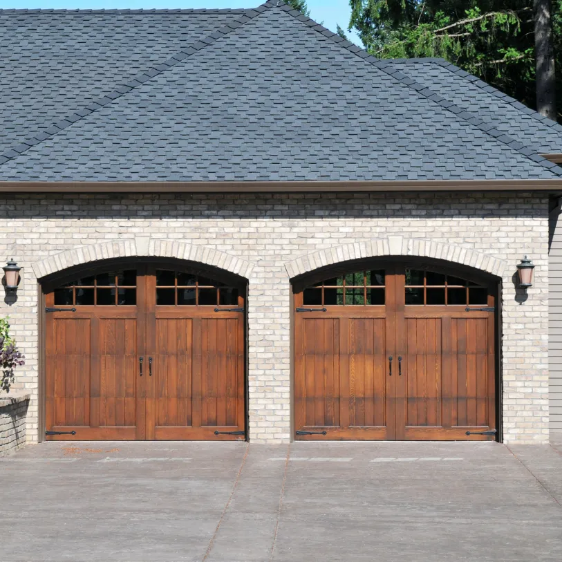 Wood garage doors