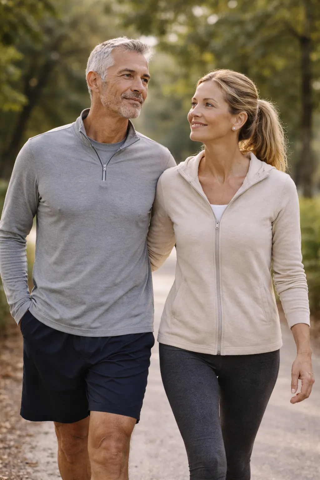 an older couple playing duo tennis.