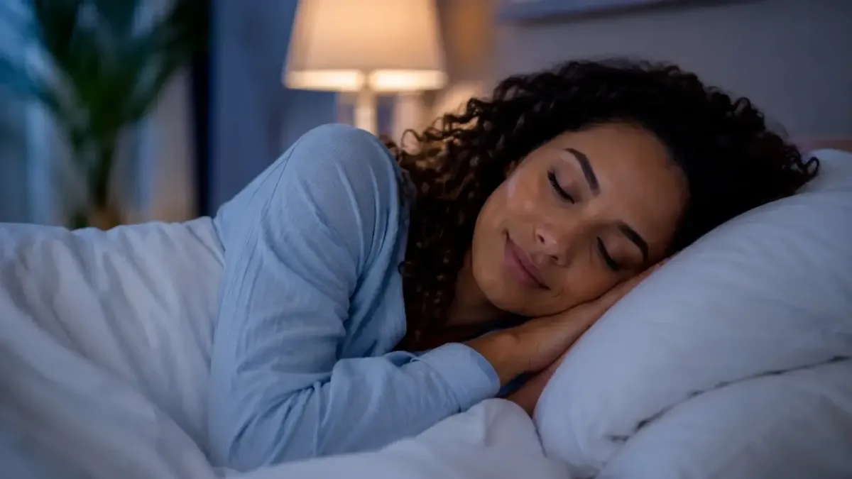 Adult in a calm resting state representing improved sleep quality and restoration through neurofeedback therapy at Harper MD Health and Wellness in Weston Florida