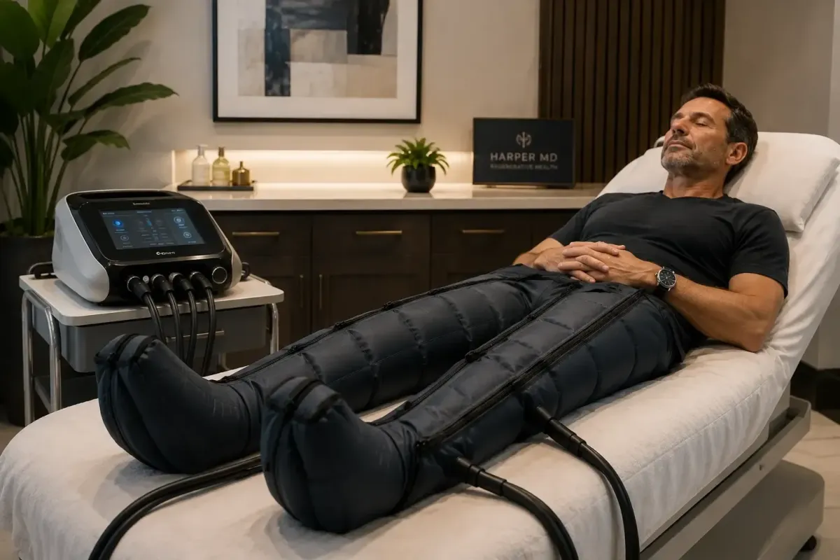 Pressotherapy for Athletic Recovery and Heavy, Tired Legs