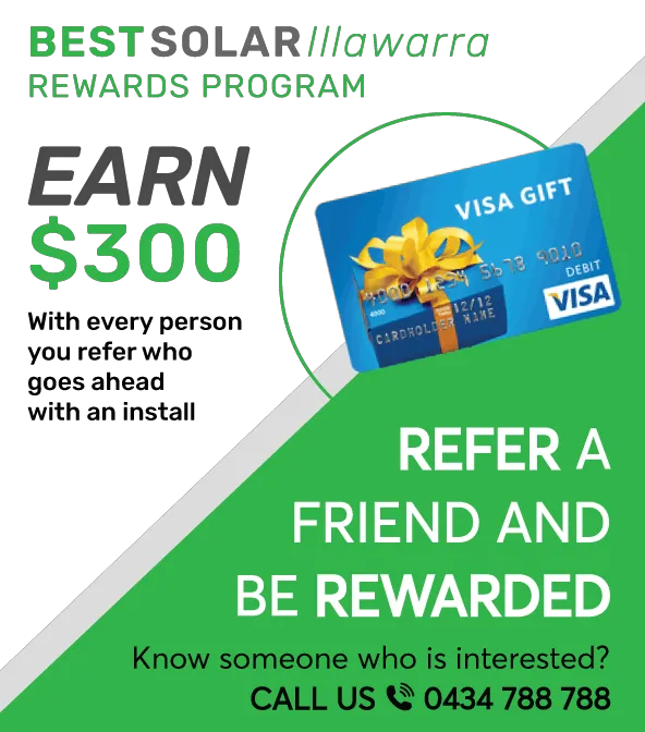 refer your loved ones to a quality solar system install and earn a $300 gift card