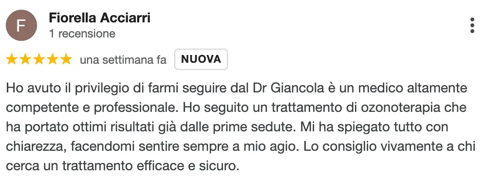 Recensione Dr Franco Giancola 8