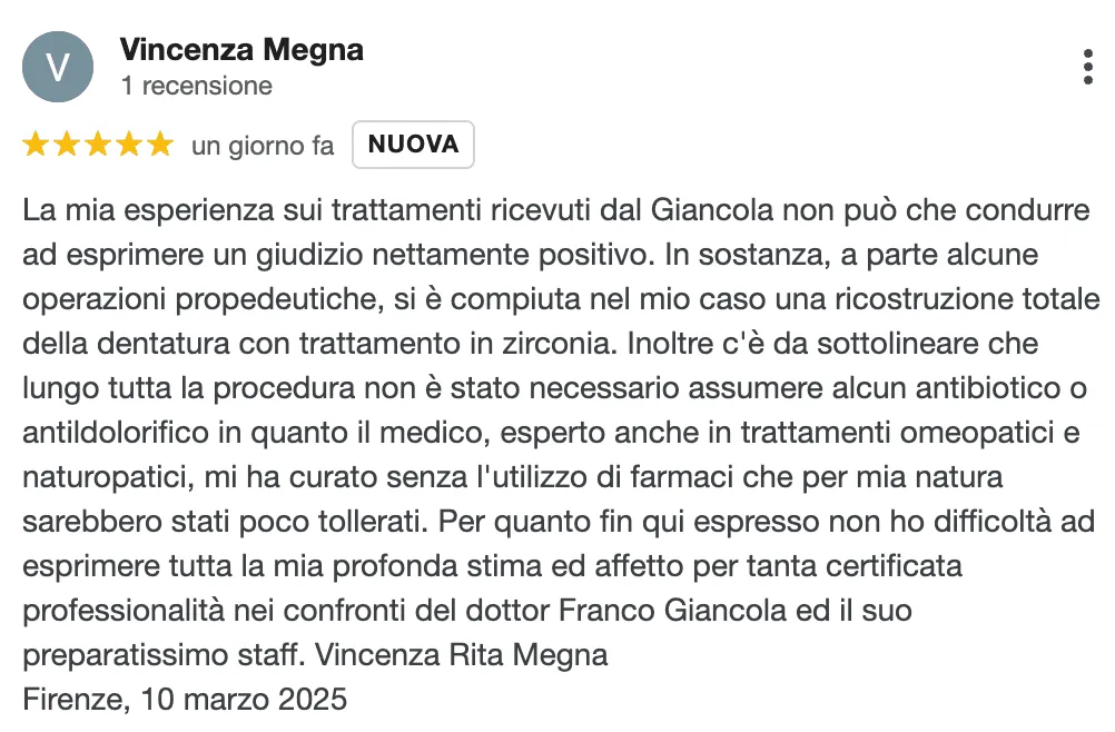 Recensione Dr Franco Giancola 5