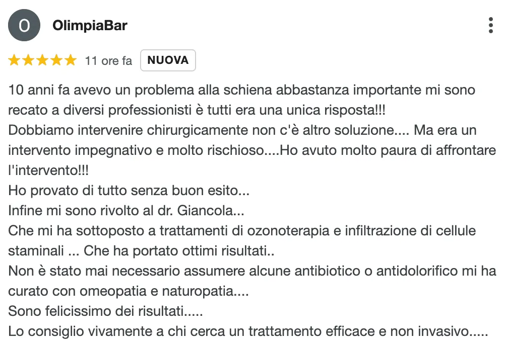 Recensione Dr Franco Giancola 4